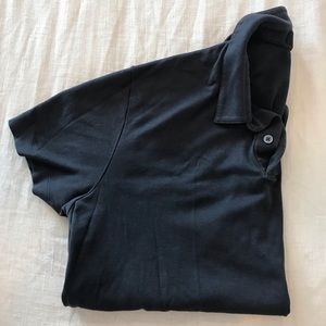 THEORY men’s dark grey polo large